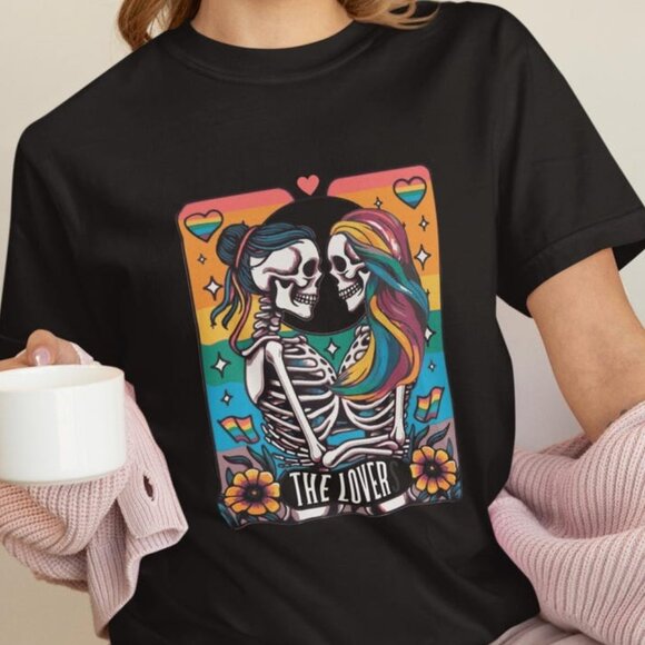 LGBT Lovers Skeleton T-Shirt – Queer Pride Tee - Picture 1 of 3